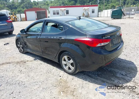 2013 Hyundai Elantra Gls из США, поврежденный, VIN 5NPDH4AE6DH400987